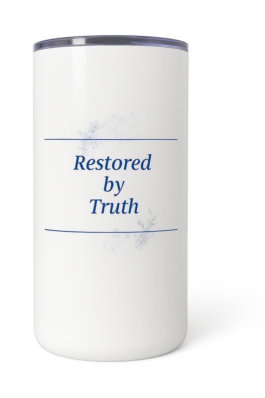 Restored by Truth 31-Day Healing Journal (Spiral Bound) w/20oz Tumbler