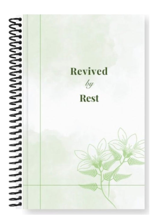 Revived by Rest 31-Day Healing Journal (Spiral Bound) w/Candle