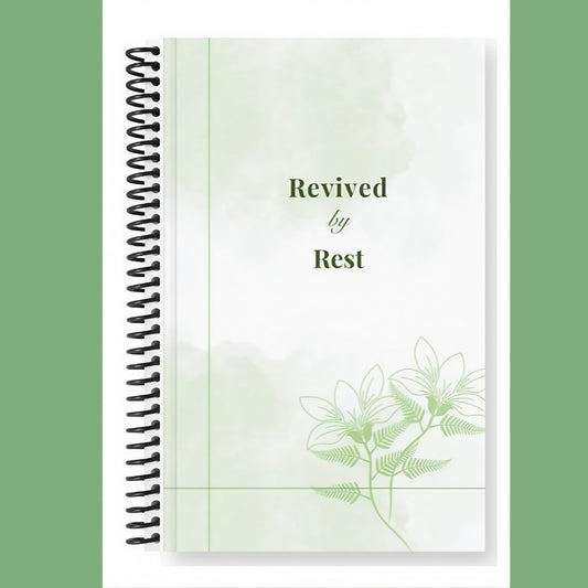 Revived by Rest 31-Day Healing Journal (Spiral Bound) w/Candle